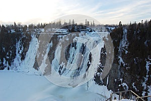 Montmorency Falls in winter, Quebec City