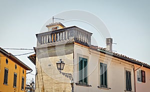 Montopoli in Val d`Arno ancient architecture. Tuscany, Itaky