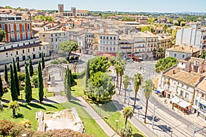 Montpellier city in France