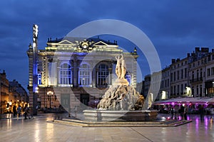 Montpellier France Place de la Comedie