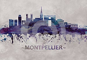 Montpellier France skyline