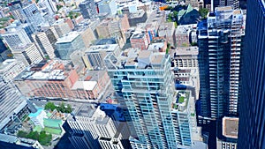 Montreal aerial urban landscape