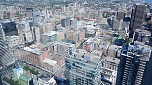 Montreal aerial urban landscape