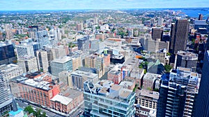 Montreal aerial urban landscape