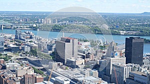 Montreal aerial urban landscape