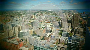 Montreal aerial urban landscape