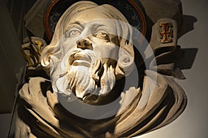 Montreal Anglican Christ Church Cathedral statue,