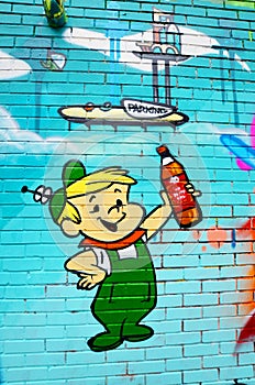 Street art The Jetsons.