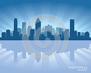 Montreal Canada city skyline silhouette