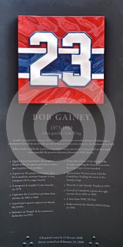 Commemorative plate 23 of  Bob `Le Capitaine` Gainey