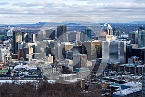 A Montreal Cityscape in Winter