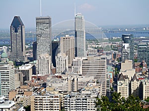 Montreal downtown skyline