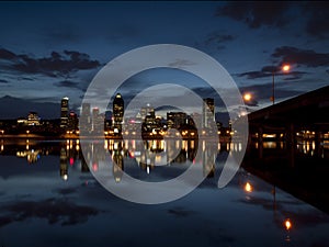 Montreal at dusk photo