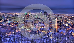 Montreal at night photo