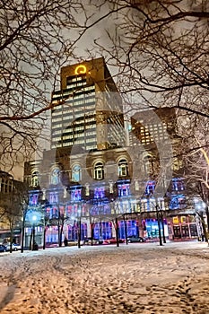 Montreal night scene