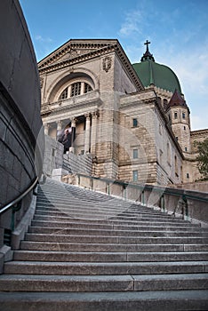 Montreal, Quebec, Canada, September 6, 2018: Saint Joseph`s Oratory of Mount Royal Oratoire Saint-Joseph du Mont-Royal