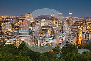 Montreal Quebec Canada skyline