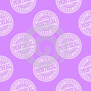 Montreal seamless pattern