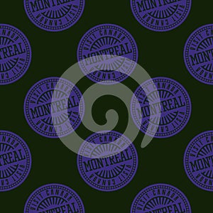 Montreal seamless pattern