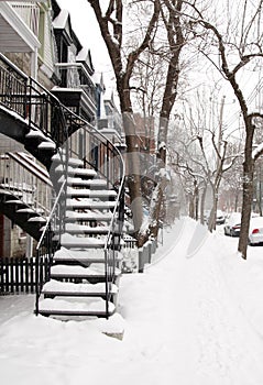 Montreal snow storm photo