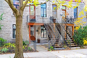 Montreal, typical victorian house