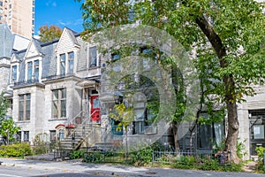 Montreal, typical victorian house