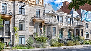 Montreal, typical victorian house