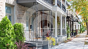 Montreal, typical victorian house