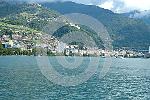 Montreux at Geneve lake in Switzerland