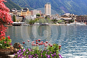 Montreux and Lake Geneva, Switzerland.