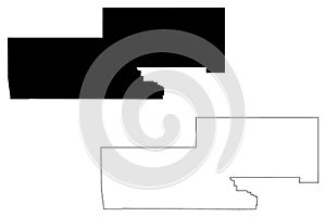 Montrose County, Colorado U.S. county, United States of America,USA, U.S., US map vector illustration, scribble sketch Montrose