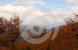 The Montseny nature park in autumn