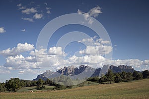 Montserrat mountain range in barcelona