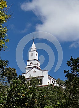 The chapel on Montserrate, Bogota, Colombia photo