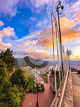 Montserrate view in Bogota, Colombia photo