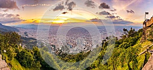 Montserrate view in Bogota, Colombia photo