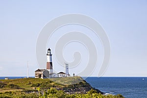 Montuak Lighthouse, Cliff and Ocean