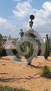 Monument of a 8 region oaxaca