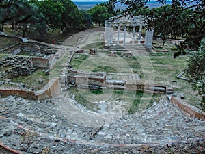 Monument of Agonothetes and the Odeon of Apollonia.