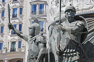 Monument of Alexander the Great in downtown of Skopje, Macedonia