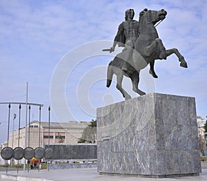 Monument of Alexander The Great, Thessaloniki, Greece photo