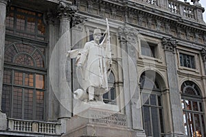Monument of all'Alfiere dell'Esercito Sardo in Turin, Italy