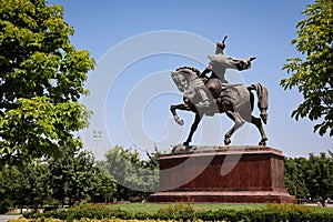 Monument of Amir Temur on Horseback in Tashkent Park