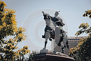 Monument of Amir Temur Riding on Horseback