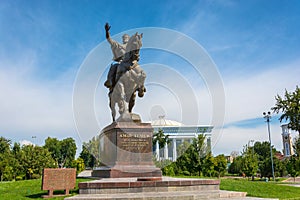 Monument Amir Timur in Tashkent, Uzbekistan.