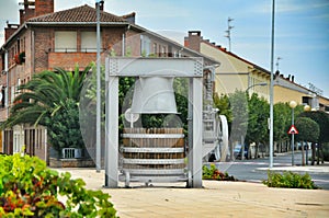 The monument ancient wine press. Olite.