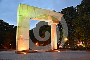 Monument Arch in Klaipeda. Lithuania