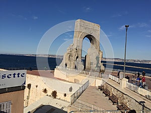 Monument Aux Morts Des Orients for soldiers who dies in WWII in Marseille, France