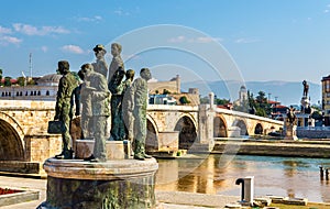 Monument of the Boatmen of Salonica in Skopje