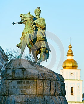 Monument of Bohdan Khmelnytsky. Kiev, Ukraine